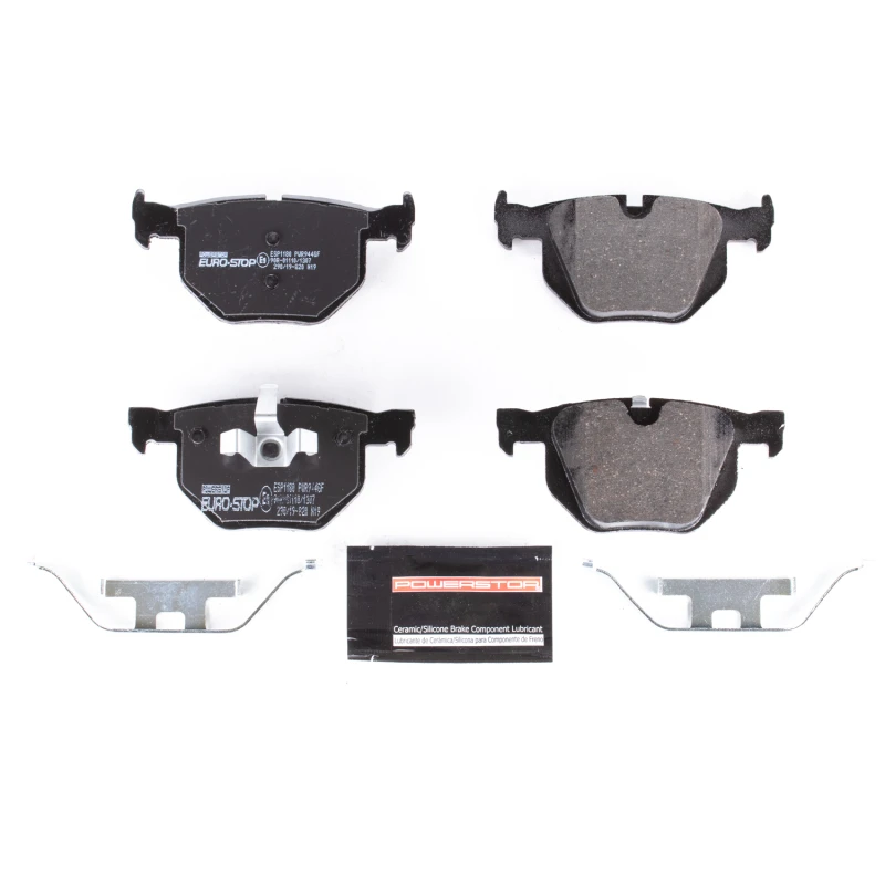 Power Stop 13-15 BMW X1 Euro-Stop ECE-R90 Rear Brake Pads