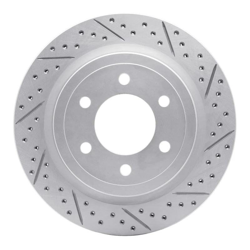 DFC 18-21 Ford Expedition Rear Right Drilled & Slotted Geoperformance Rotor