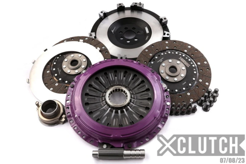 XClutch 9in Twin Solid Organic Clutch Kit for 07-17 Mitsubishi Lancer EVO X 2.0L