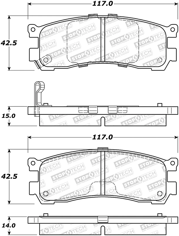 StopTech Street Brake Pads - Front