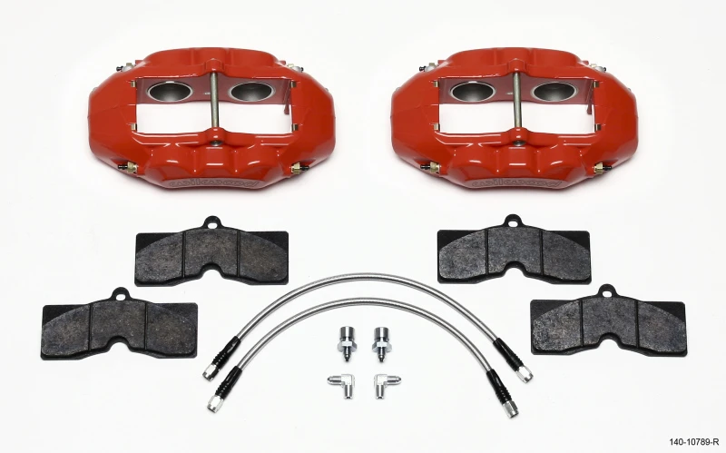 Wilwood D8-4 Vordere Bremse Red Corvette C2 / C3 65-82