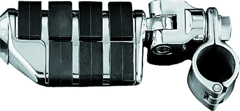 Kuryakyn Dually ISO Fußrasten mit 1-1/4 Zoll Klemme Chrom (Paar)