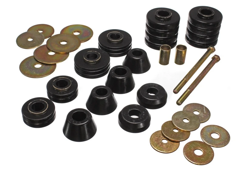Energy Suspension 67-72 GM 3/4 Ton C-20/C2500 / 1 Ton C-30/C3500 2WD Schwarzes Body(cab) Mount Set