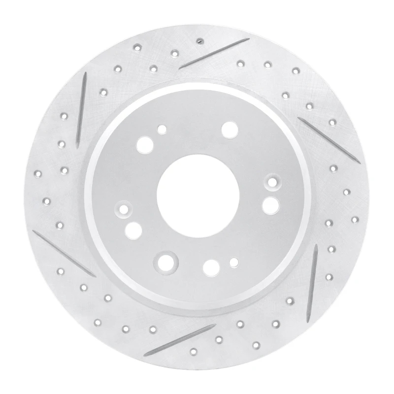 DFC 02-04 Honda Cr-V Rear Left Drilled & Slotted Geoperformance Rotor