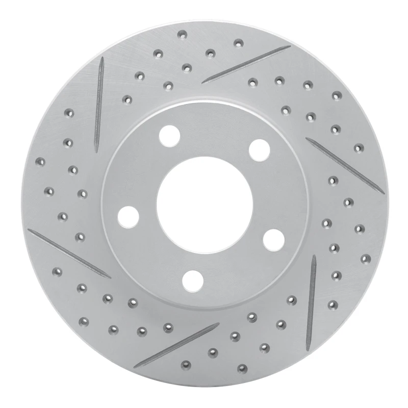 DFC 94-04 Ford Mustang Front Left Drilled & Slotted Geoperformance Rotor
