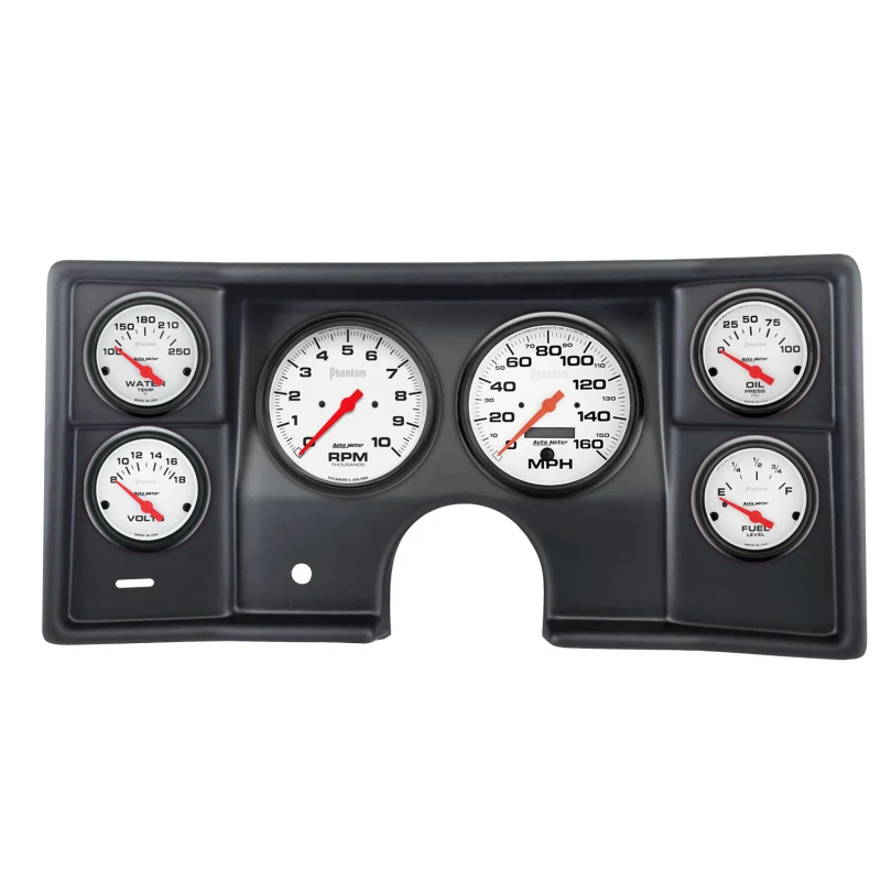 Autometer Phantom Direct Fit Dash Kit 78-81 Malibu / El Camino / Montecarlo (2 x 5in. / 4 x 2-5/8in)