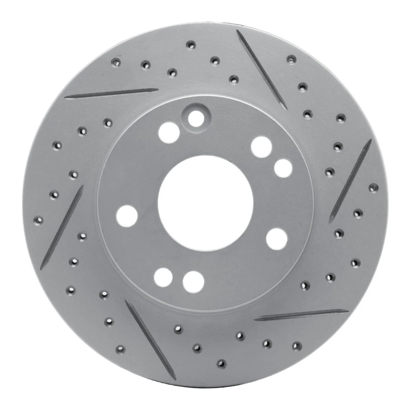 DFC 87-93 Mercedes-Benz 190D Front Right Drilled & Slotted Geoperformance Rotor