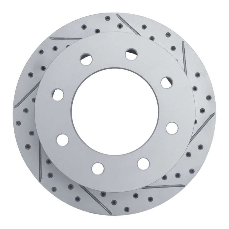 DFC 11-19 Chevrolet Silverado 3500 Hd Rear Right Drilled & Slotted Geoperformance Rotor