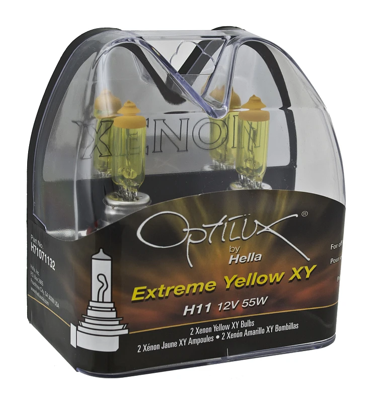 Hella Optilux H11 55W XY Extreme Gelbe Glühbirnen (Paar)