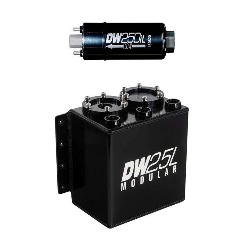 DeatschWerks 2,5L Modulares Druckbehälter (Inkl. 1 DW250iL In-Line Kraftstoffpumpe)