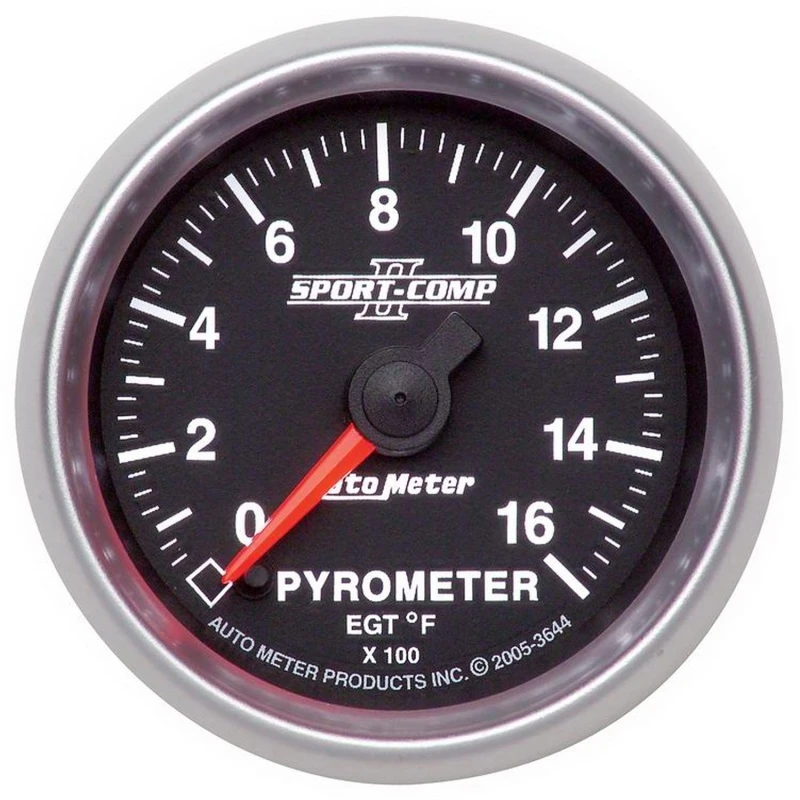 Autometer Sport-Comp II Voll- Sweep-Elektronik 52mm 0-1600 Grad F Pyrometer-Anzeige