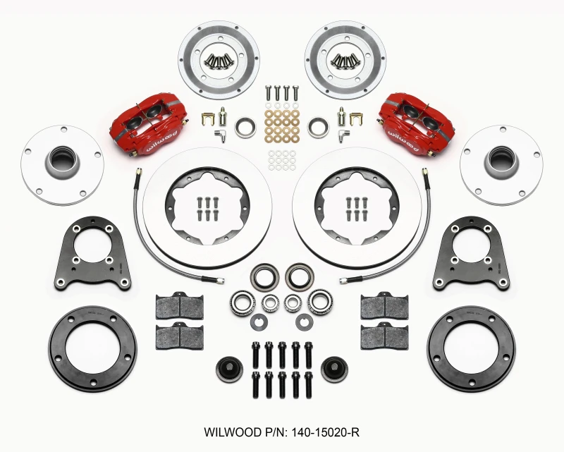 Wilwood Forged Dynalite-M Vorderes Kit 10,75 Zoll Rot 1950-1955 MG-TD/TF