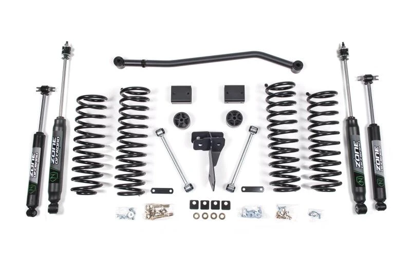 Zone Offroad 4 Zoll Federhöherlegungskit für 2012–2018 Jeep Wrangler JK 4-Türer