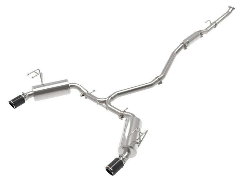 aFe Takeda 2,5-Zoll-304-Edelstahl-Cat-Back-Auspuffanlage mit CF-Tipps 2022+ Honda Civic L4-1,5L (t)