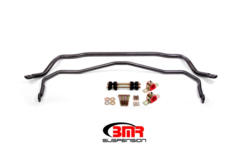 BMR 64-72 A-Body Vorder- und Hinterachs-Stabilisator-Kit mit Bushings - Schwarz Hammertone