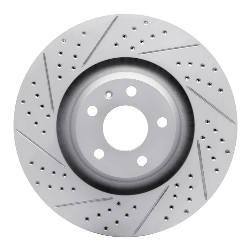 DFC 05-11 Audi A6 Quattro Front Left Drilled & Slotted Geoperformance Rotor