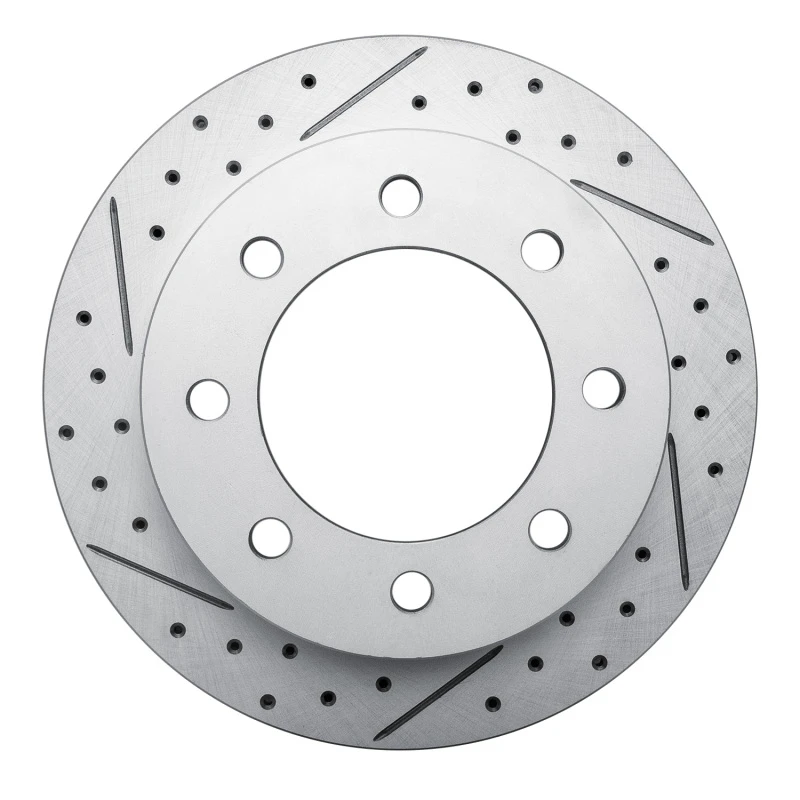 DFC 99-20 Chevrolet Silverado 3500 Hd Rear Left Drilled & Slotted Geoperformance Rotor