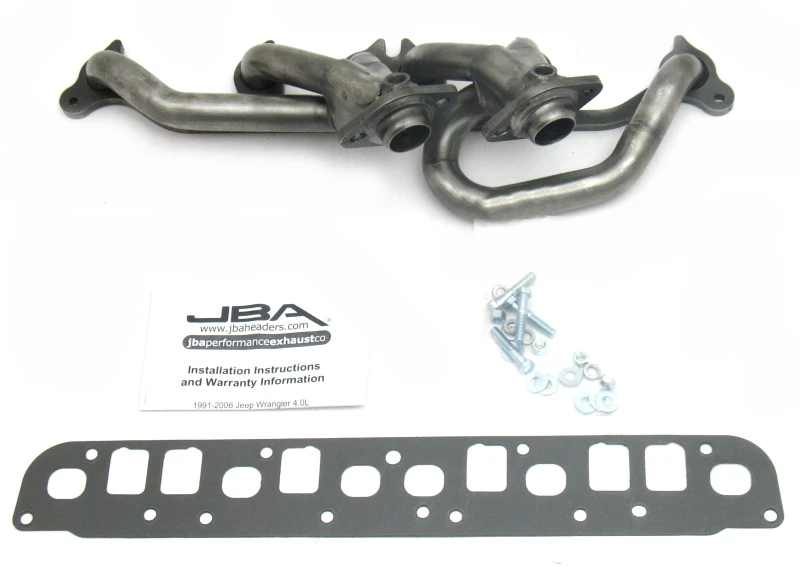 JBA Krümmer für 00-06 Jeep 4.0L 1-1/2" Primary Raw 409SS Cat4Ward