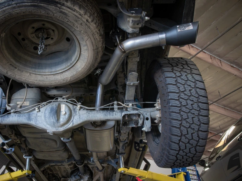 aFe 16-22 Toyota Tacoma Apollo GT-Serie 2,5-Zoll - 3-Zoll 409 SS Kat-Auspuff-System mit schwarzer Spitze