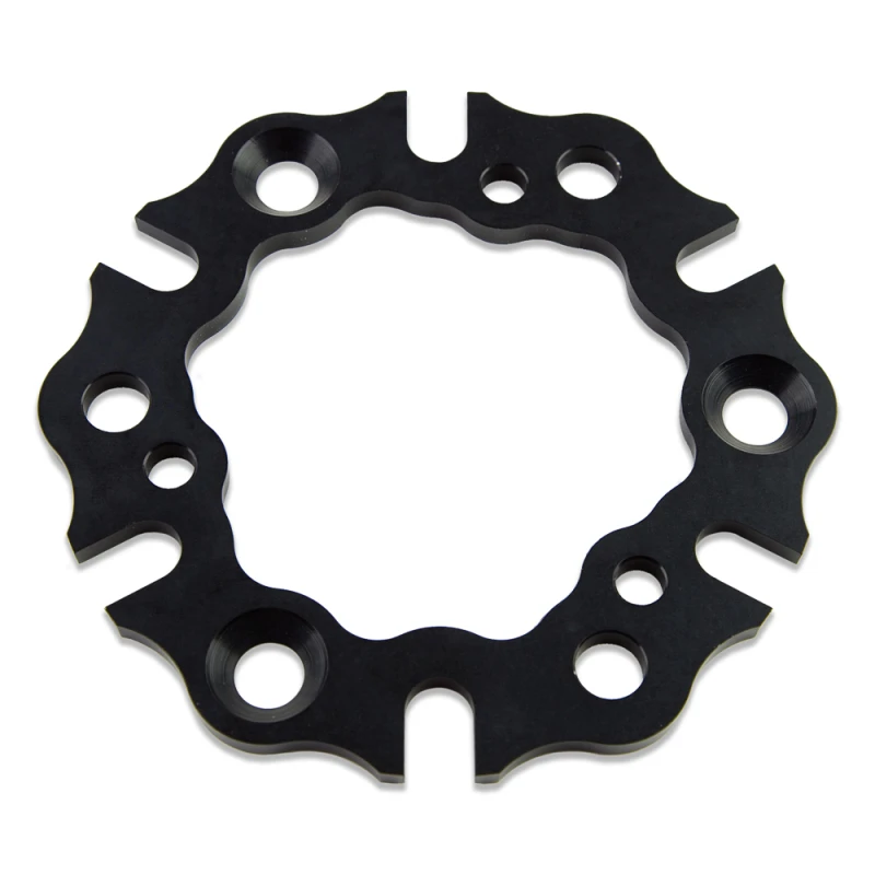 Wilwood Rotoradapter Floating für Midget Front 6 x 5.50 BC auf 3 x 5.00 BC – 2er Pack