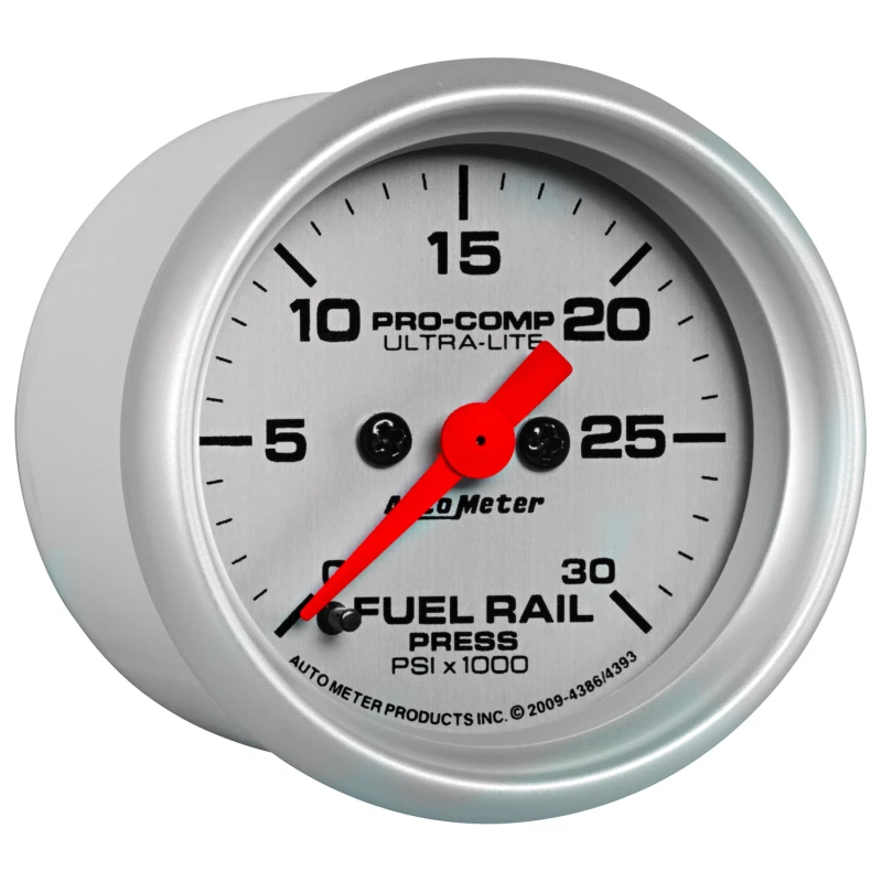 AutoMeter-Manometer für Raildruck (Ram 5.9L) 2-1/16 Zoll 30Kpsi Digitaler Schrittmotor Ul
