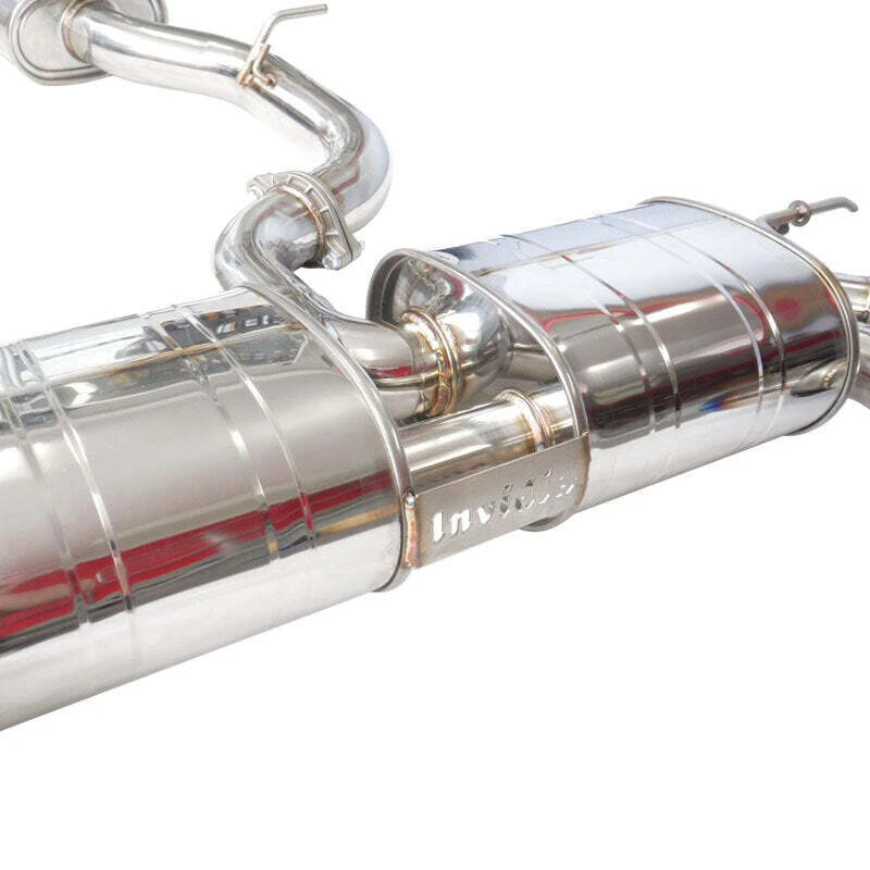 Invidia 76mm R400 Valved Cat Back Exhaust Rolled TI Tips für 2022+ Volkswagen Golf R MK8