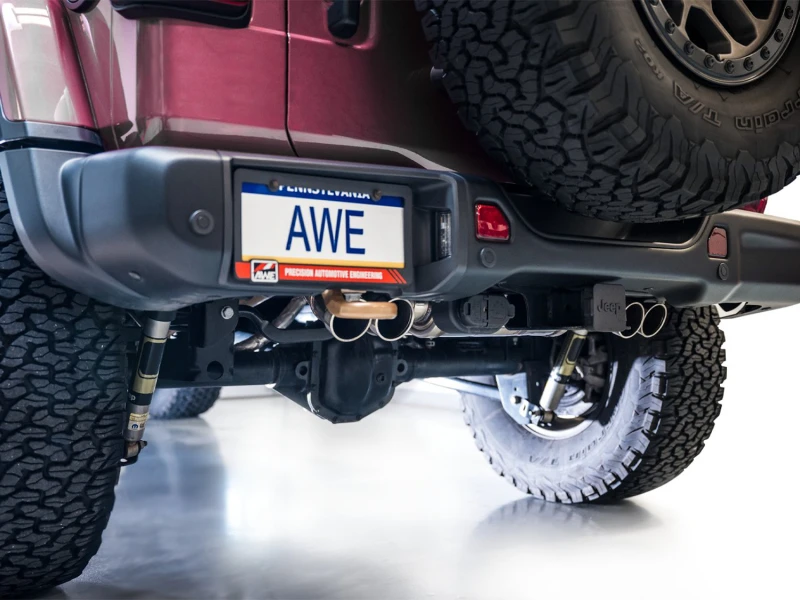 AWE 21+ Wrangler 392 Switchpath Kat-Back Auspuff- Quad BashGuards