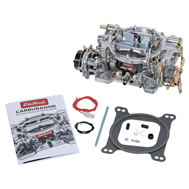 Edelbrock AVS2 500 CFM Vergaser mit elektrischer Drosselklappe, satiniert (Non-EGR)