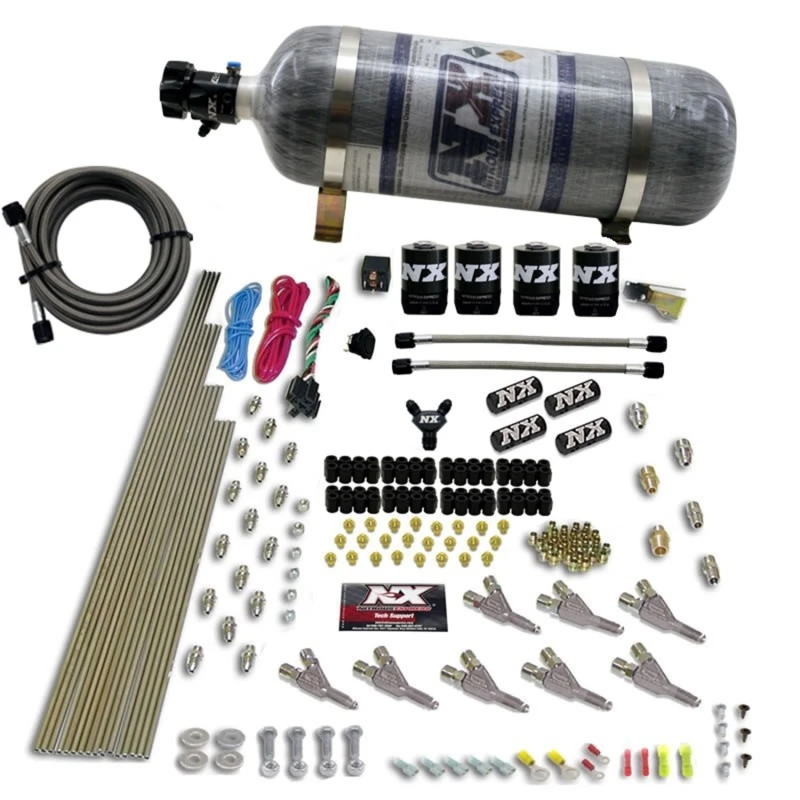 Nitrous Express Vortech Nozzle Nitrous Kit mit 12lb Composite Flasche