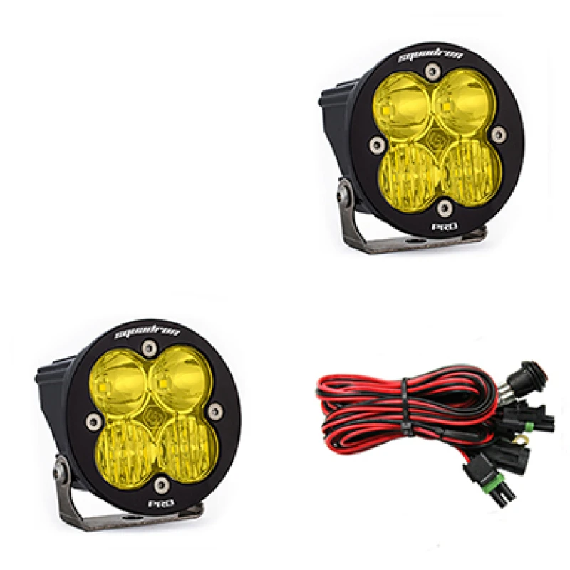 Baja Designs Squadron R Pro Driving/Combo LED Light Pods - Amber
