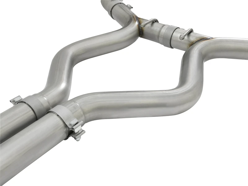 aFe MACHForce XP 3 Zoll 304 SS Sport-Ton Cat-Back mit schwarzen Endrohren 15-17 Ford Mustang V6-3.7L/V8-5.0L