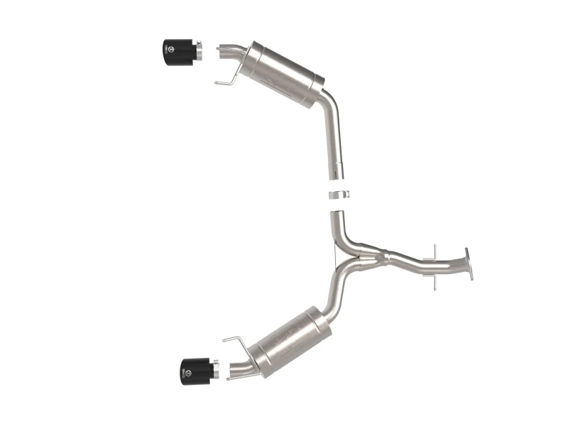 aFe POWER Takeda 06-13 Lexus IS250/IS350 SS Axle-Back Auspuff mit schwarzen Endstücken