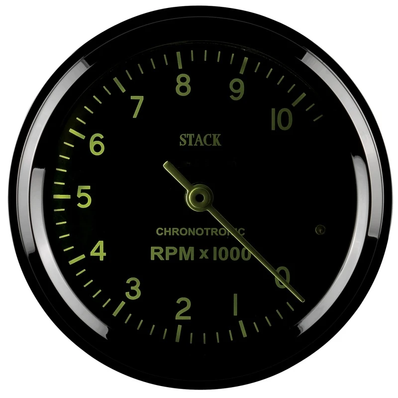 Autometer Chronocentric Tachometer - 80mm Blk - 0-10K RPM