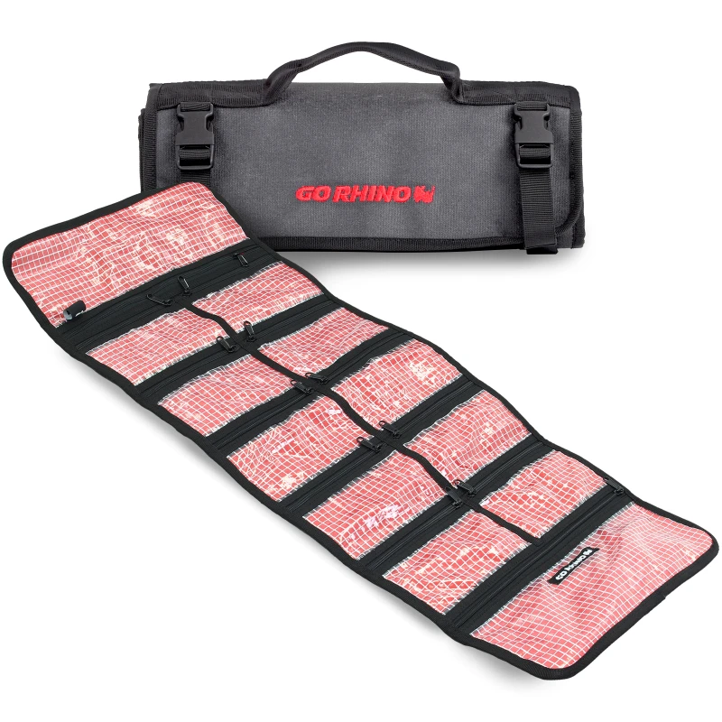 Go Rhino XVenture Gear Erste-Hilfe-Rolle - Groß (5x5in. Geschlossen) 12oz Wachskanvas - Schwarz