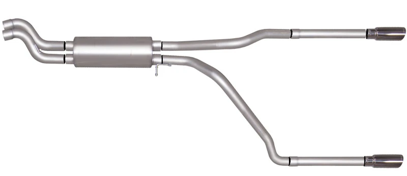 Gibson 01-05 Chevrolet Silverado 2500 HD Base 6.0L 2,5 Zoll Kat-Back-Dual-Split-Auspuff - Edelstahl