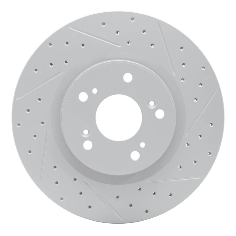 DFC 12-16 Honda Cr-V Front Right Drilled & Slotted Geoperformance Rotor