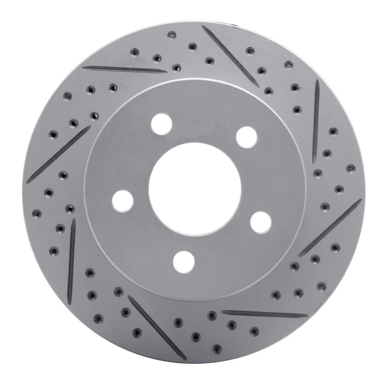 DFC 99-06 Jeep Cherokee Front Right Drilled & Slotted Geoperformance Rotor