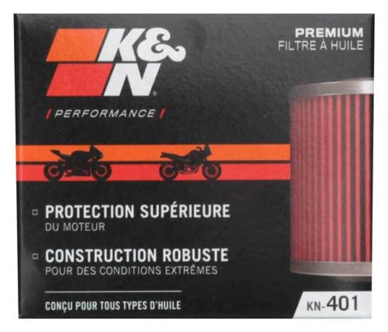 K&N Honda / Kawasaki / Yamaha / Triumph 3in OD x .75ID x 2.210in H Oil Filter