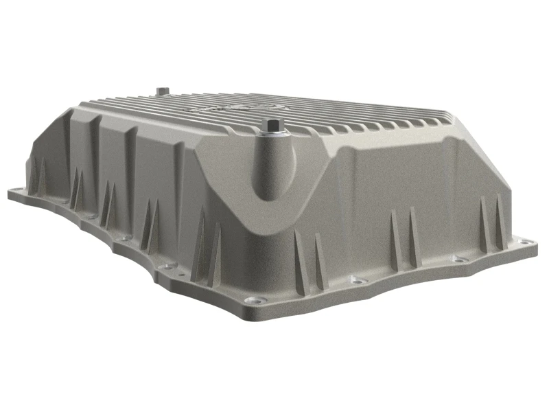 aFe GM Diesel Trucks 20-25 V8-6.6L L5P POWER Street Series Transmission Pan Raw w/ Machined Fins