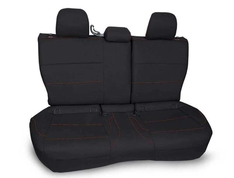 PRP 2013-2017 Subaru Crosstrek Rear Bench Seat Cover - Black w/ Orange Stitch