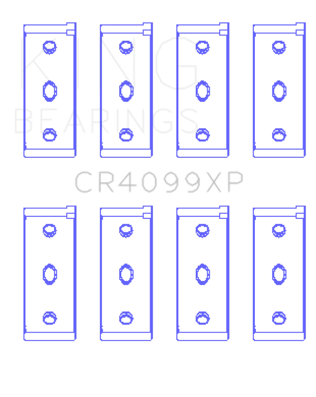 King Engine Bearings 83-06 Fiat 146 Pleuel-Lager - Satz von 8