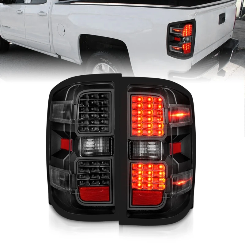 ANZO 15-19 Chevy Silverado 2500HD/3500HD (Fabrik-Halogen) LED-Rückfahrscheinwerfer Schwarz mit Klarglas