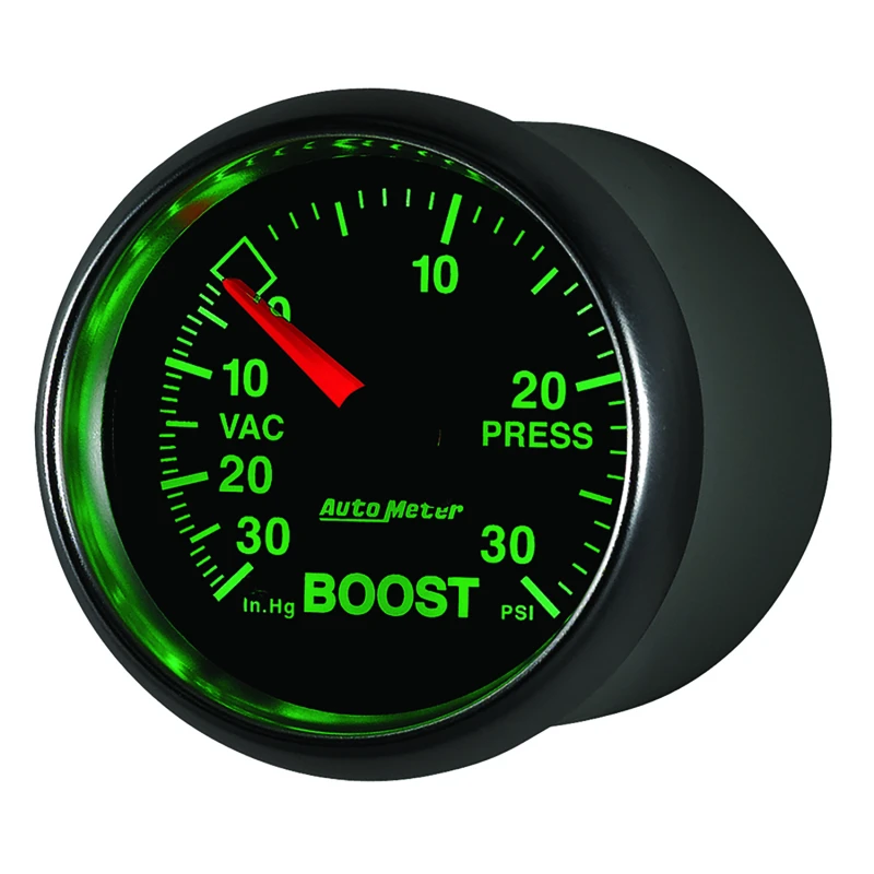 Autometer GS 52mm 30 In Hg.-Vac/30 PSI Mechanical Vacuum/Boost Gauge