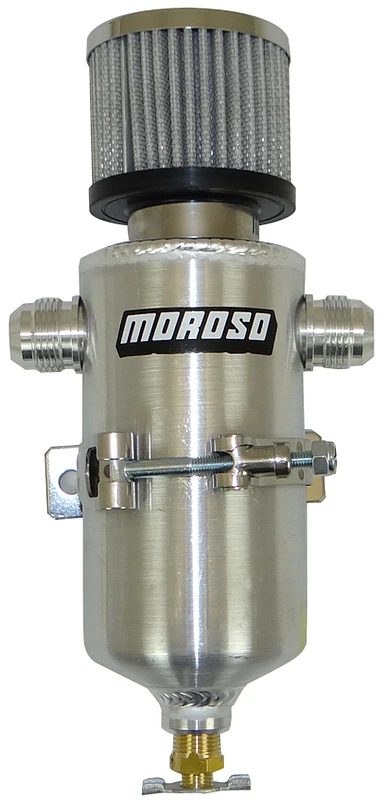 Moroso Breather Tank/Catch Can - Zwei -12AN Male Anschlüsse - Aluminium