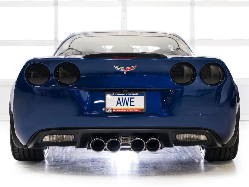 AWE Tuning C6 Chevrolet Corvette Z06/ZR1 Touring Edition Axle-back Exhaust w/ Chrome Silver Tips