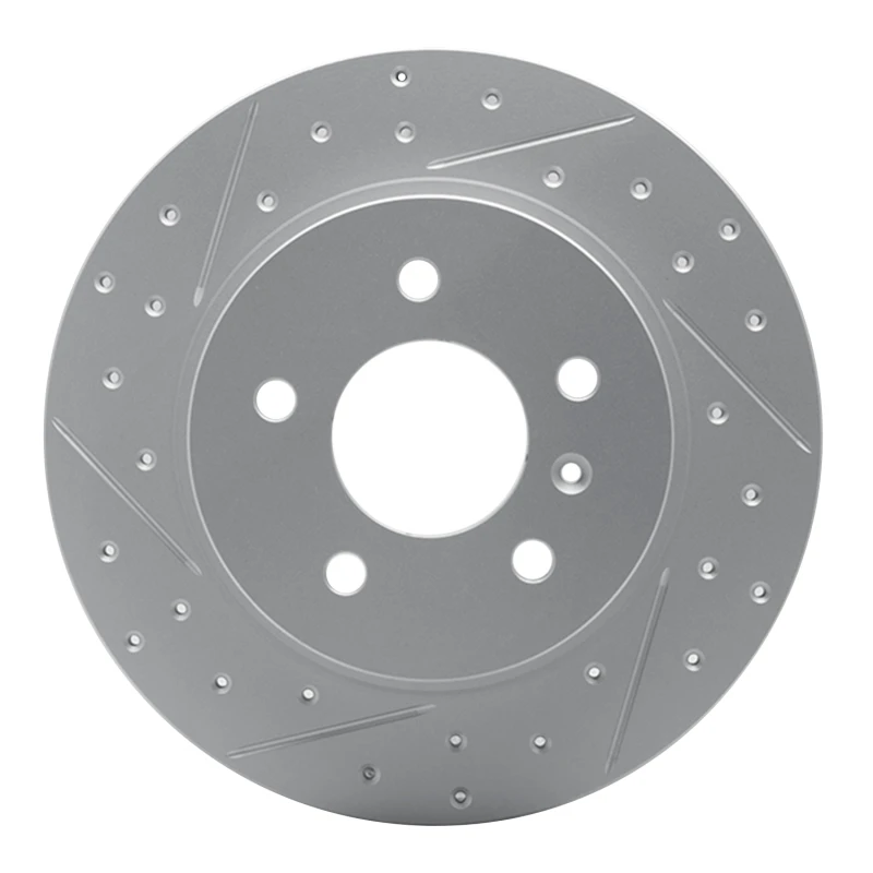 DFC 06-11 Buick Lucerne Rear Left Drilled & Slotted Geoperformance Rotor