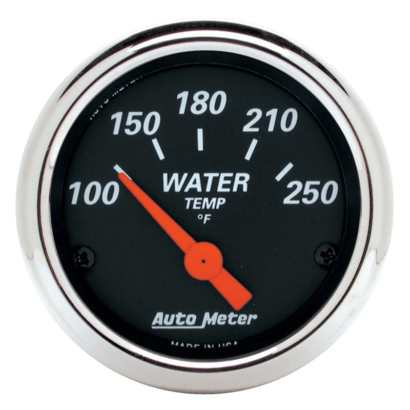 Autometer Designer Black 70-74 E-Body/Cuda/Challenger Armaturenbrett-Kit 6-teilig Tach/ km/h/ Kraftstoff/ Öl/ WTMP/ Volt