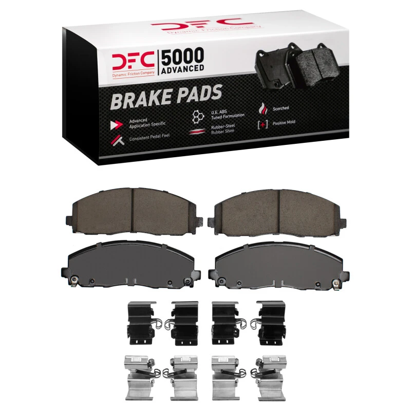 DFC 12-25 Chrysler Town & Country Front 5000 Advanced Ceramic Brake Pads and Hardware Kit