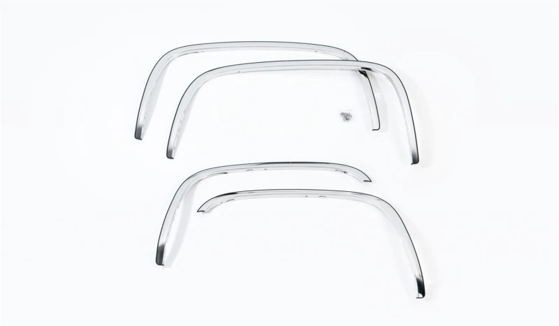 Putco 17-20 Ford SuperDuty ohne Werksschweller - 2 Zoll breites Edelstahl-Kotflügel-Trim