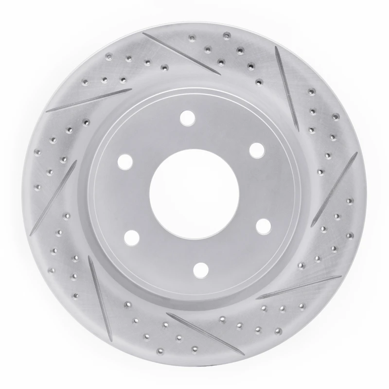 DFC 05-07 Infiniti Qx56 Front Right Drilled & Slotted Geoperformance Rotor